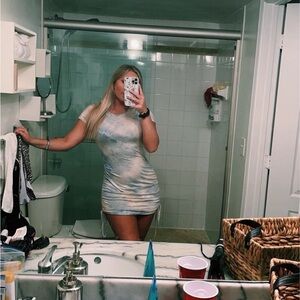 Windsor Blue Tie-Dye Dress